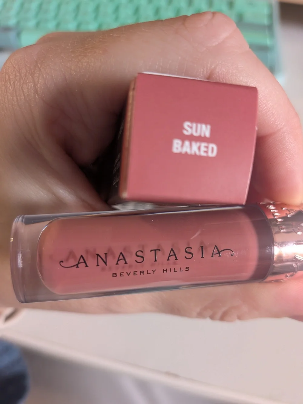 🌸 Anastasia Beverly Hills Lip Gloss Sun Baked (Deep Pink Nude) NWT 3.1ml